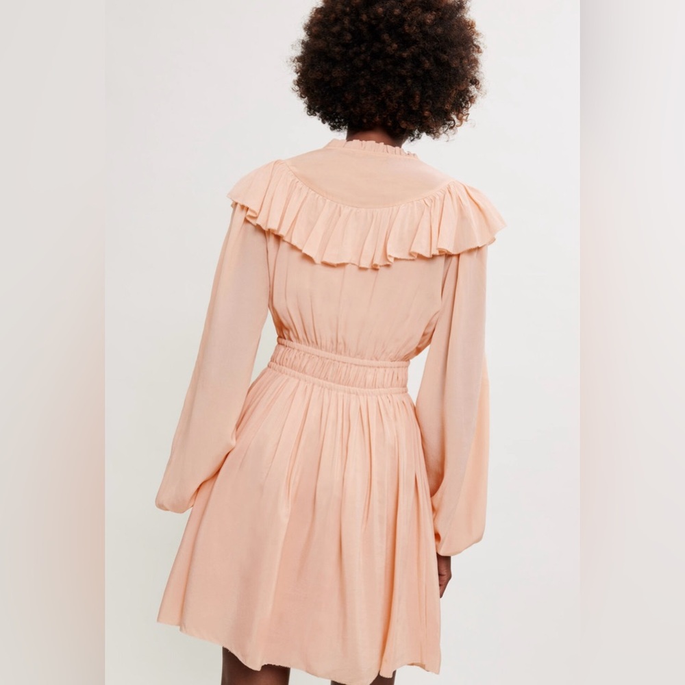 Maje Riava Ruffled Mini Dress size 36 - Picture 2 of 13